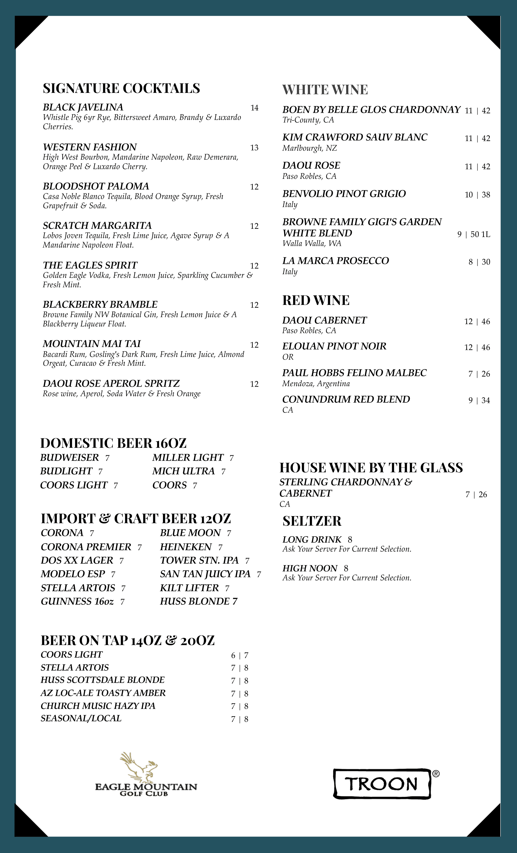 Lunch Food Menu 2
